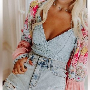 shop impressions cover up and bralette. worn once xl cover up and large bralette